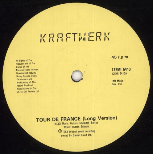 [未使用品 レコード 2LP]　KRAFTWERK　TOUR DE FRANCE Amazon.com: Tour de France (Transparent Blue/ Red Vinyl
